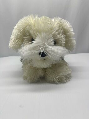 Plush Cream Puppy Stuffed Animal - Soft Cozy Toy